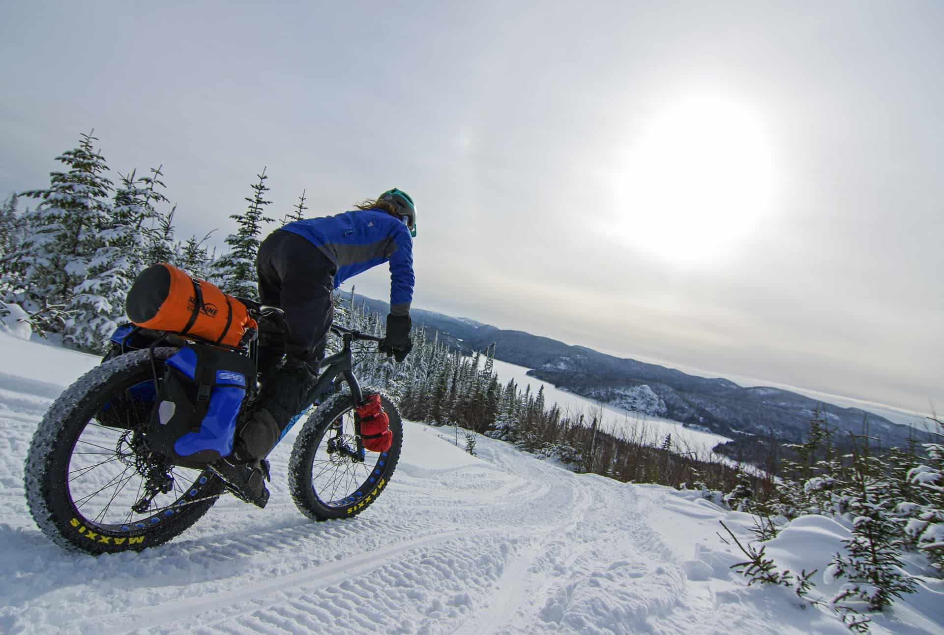 Fatbike Backcountry expedition in charlevoix